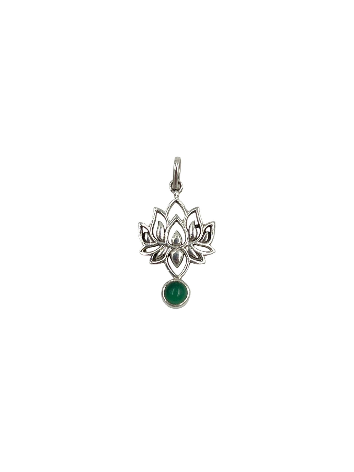 Gemstone Lotus Pendants