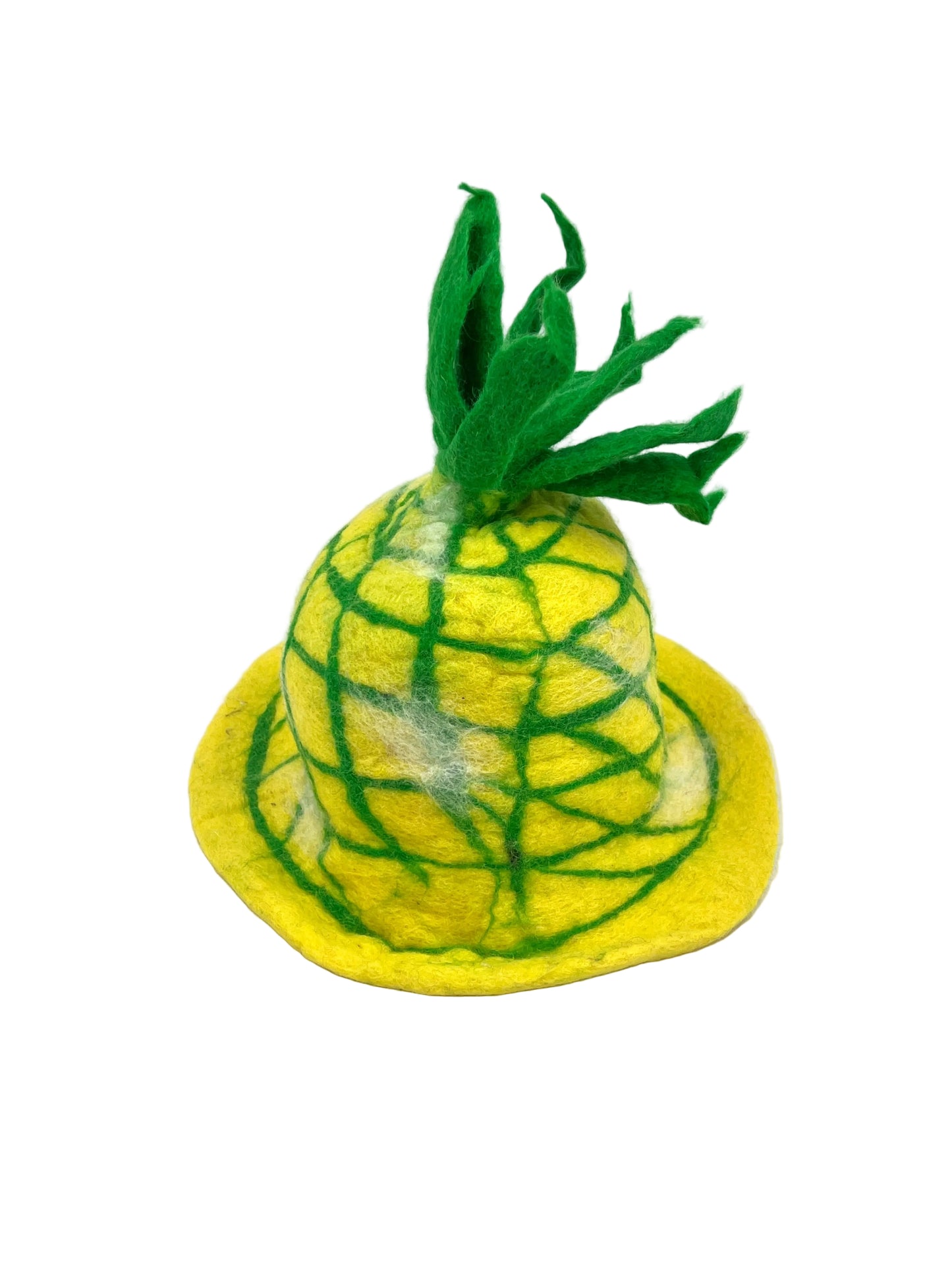 Hand felted Pineapple Wool Hats