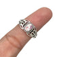 Sterling Silver Shell Peace Ring