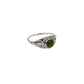 Green Tourmaline Round Ring
