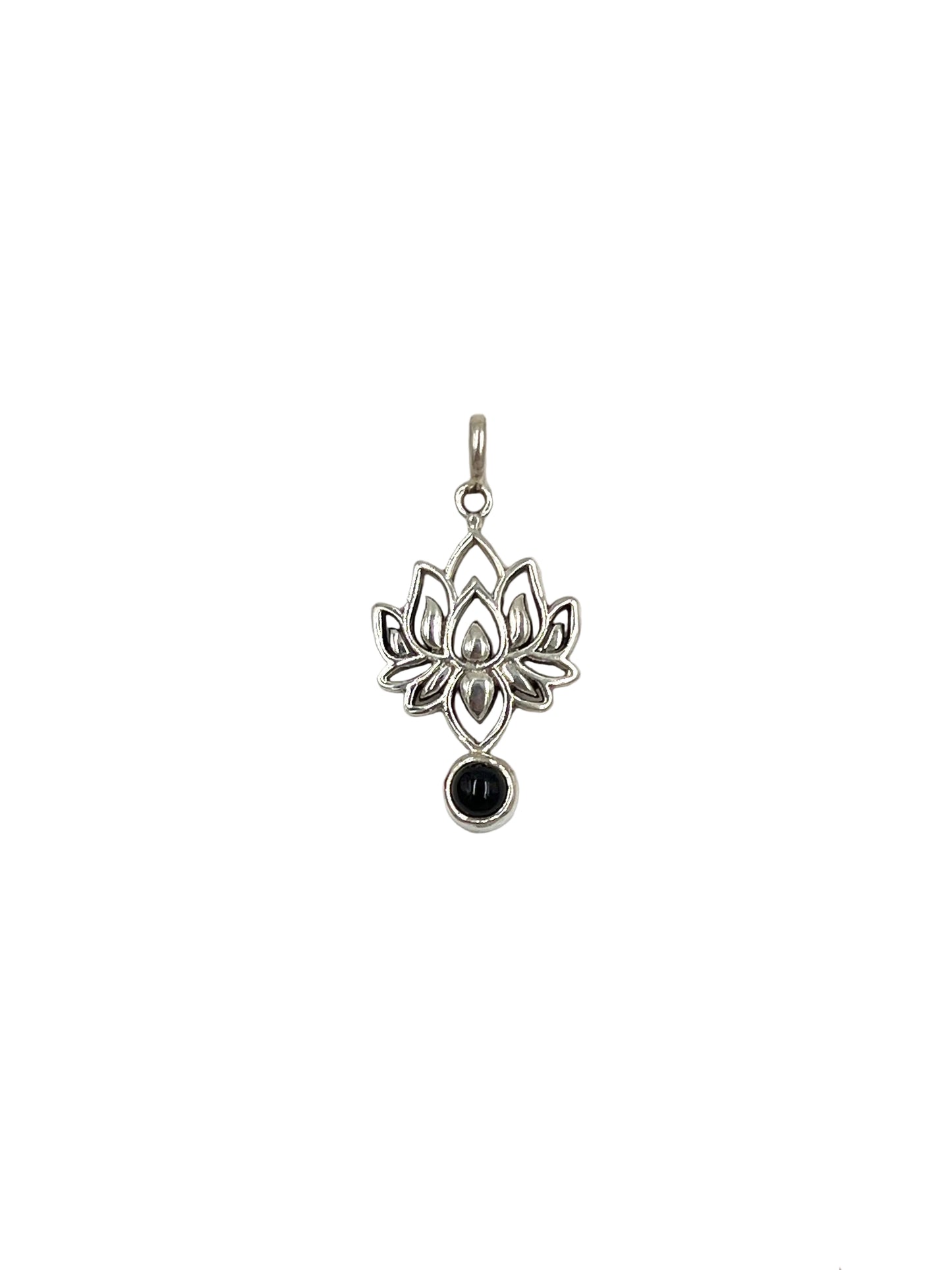 Gemstone Lotus Pendants