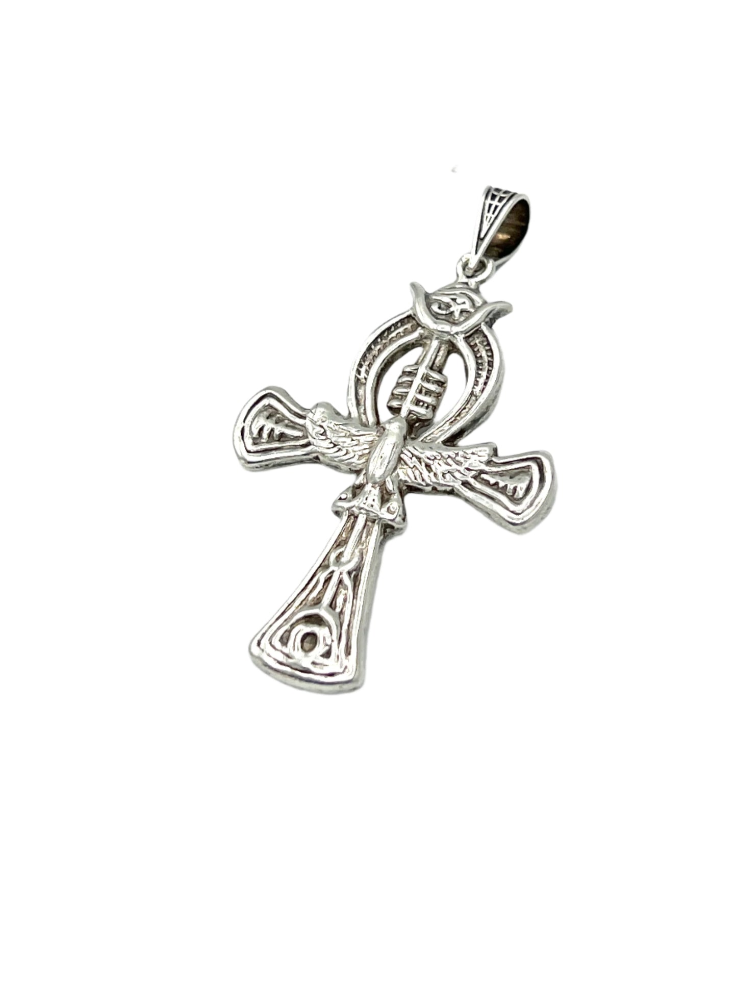 Silver Eye of Horus Ankh Pendants