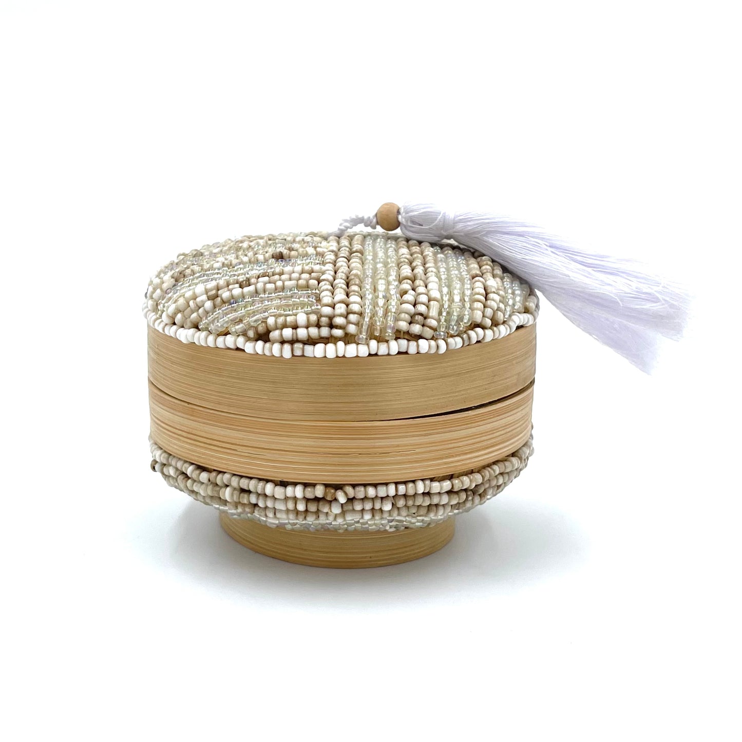 Bali Beaded Round Boxes