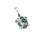 Sterling Silver Abalone Sea Turtle Pendant