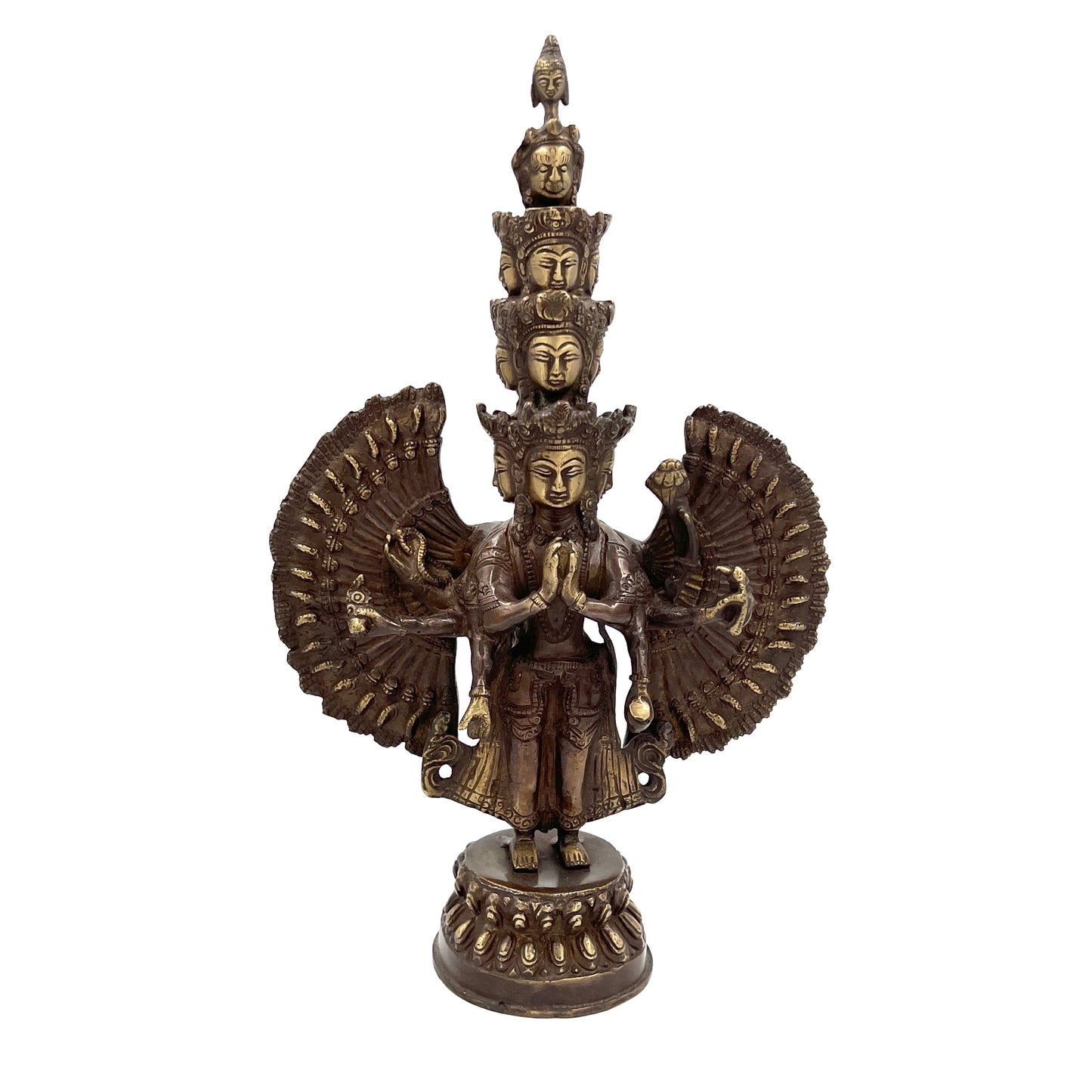 Hand Finished Brass Avalokitesvara Statues