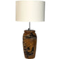 Teak Vase Table Lamp