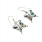 Sterling Silver Shell Butterfly Earrings