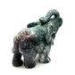 Moss Agate Elephants
