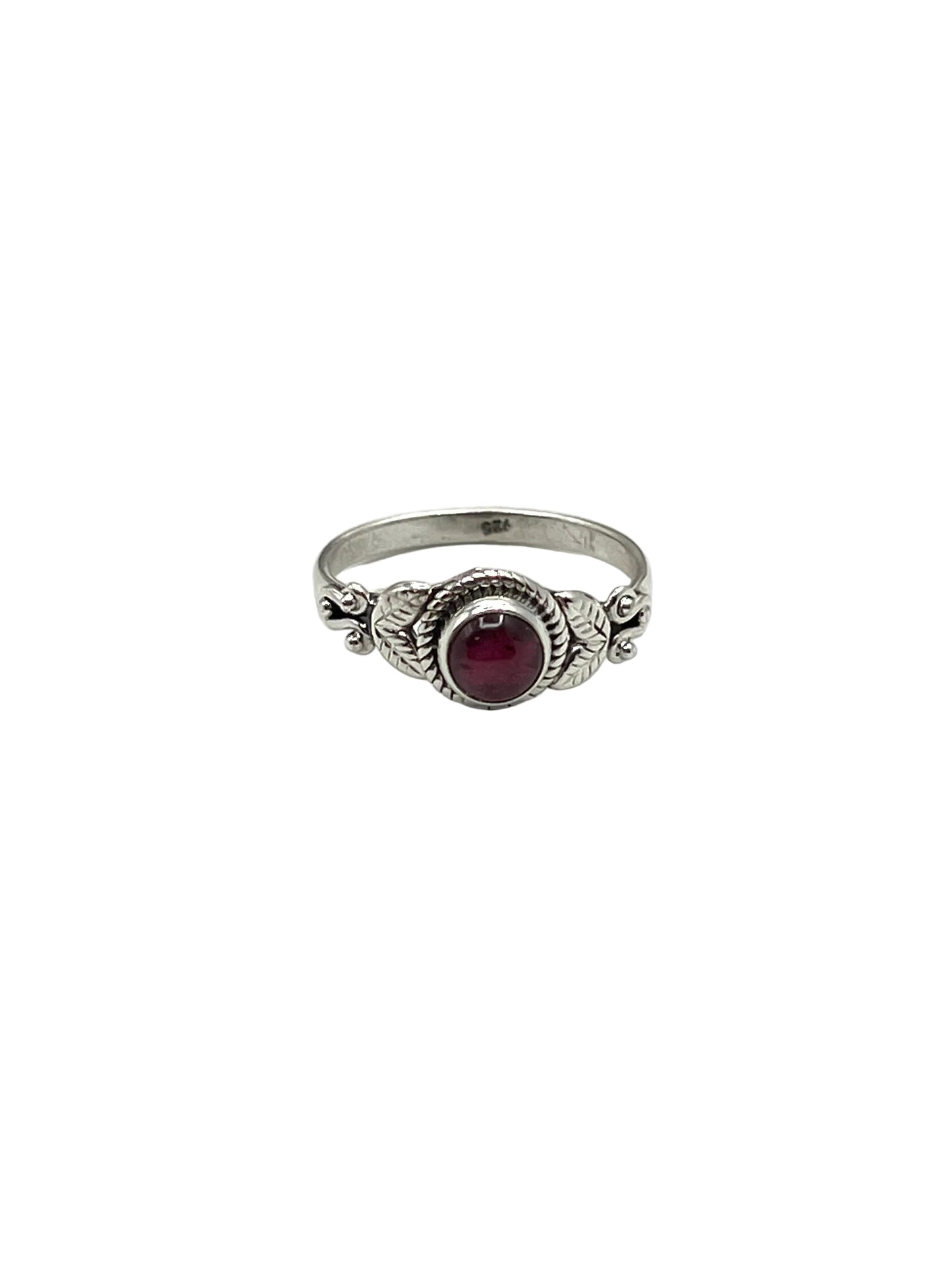 Leaf Filigree Gemstone Rings