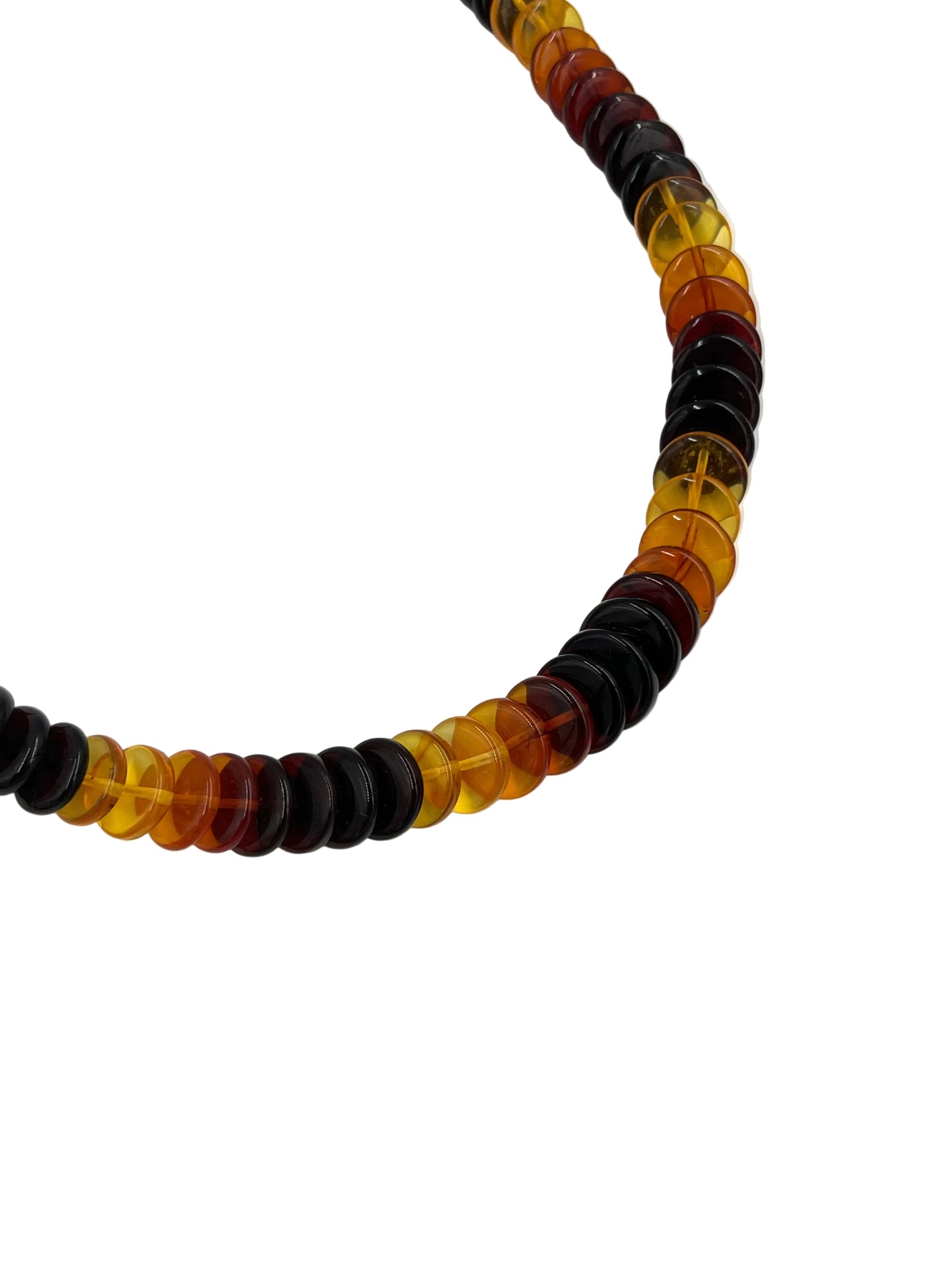 Gradient Amber Round Necklaces
