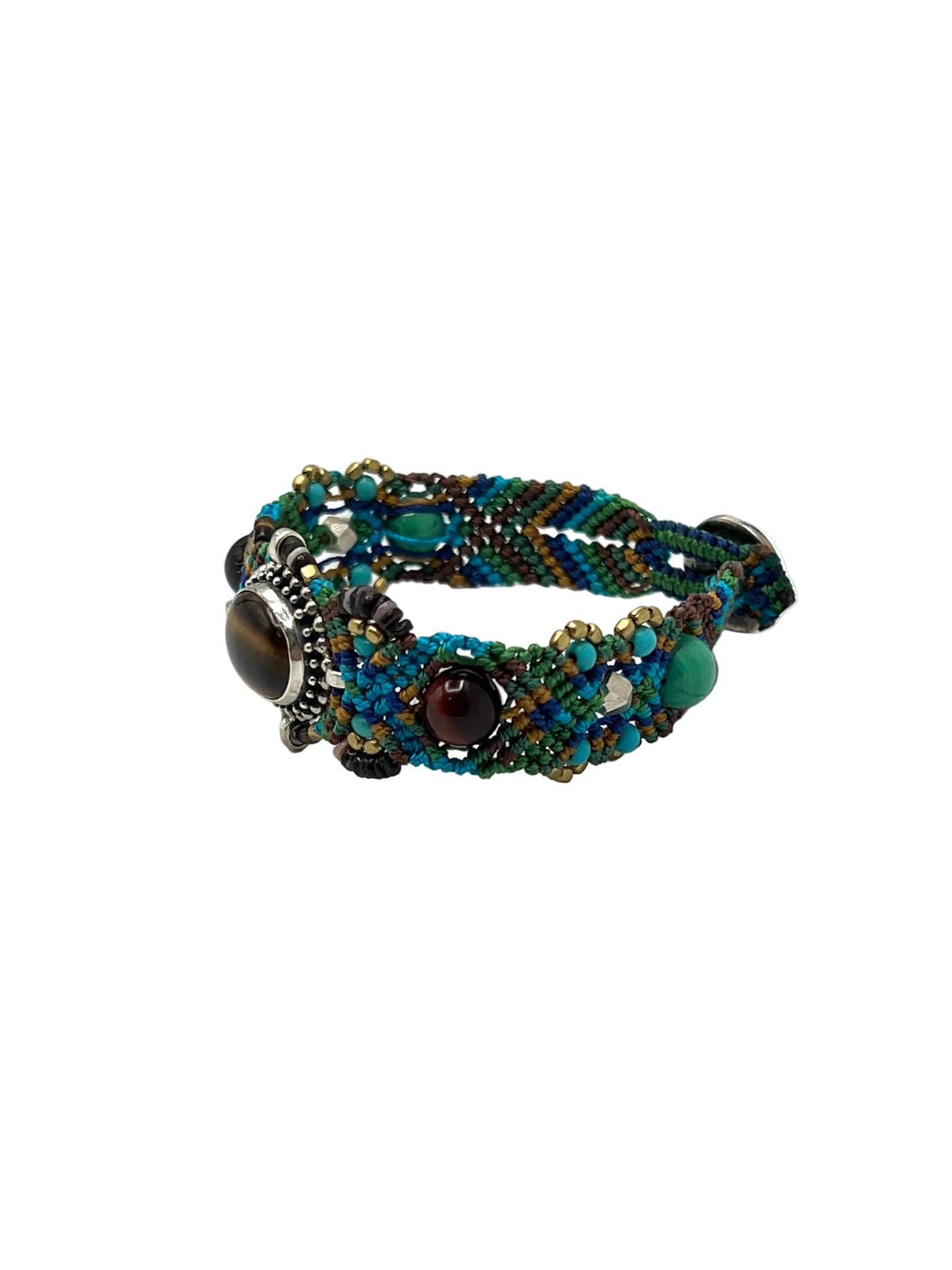 Macrame Tigers Eye Bracelet