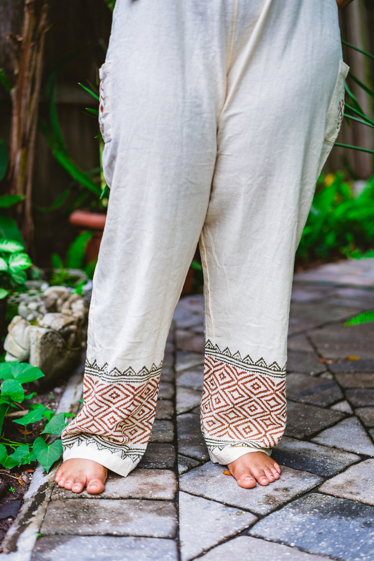 Desert Rose Block Print Jumpsuit