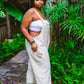 Desert Rose Block Print Overalls