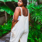 Desert Rose Block Print Overalls