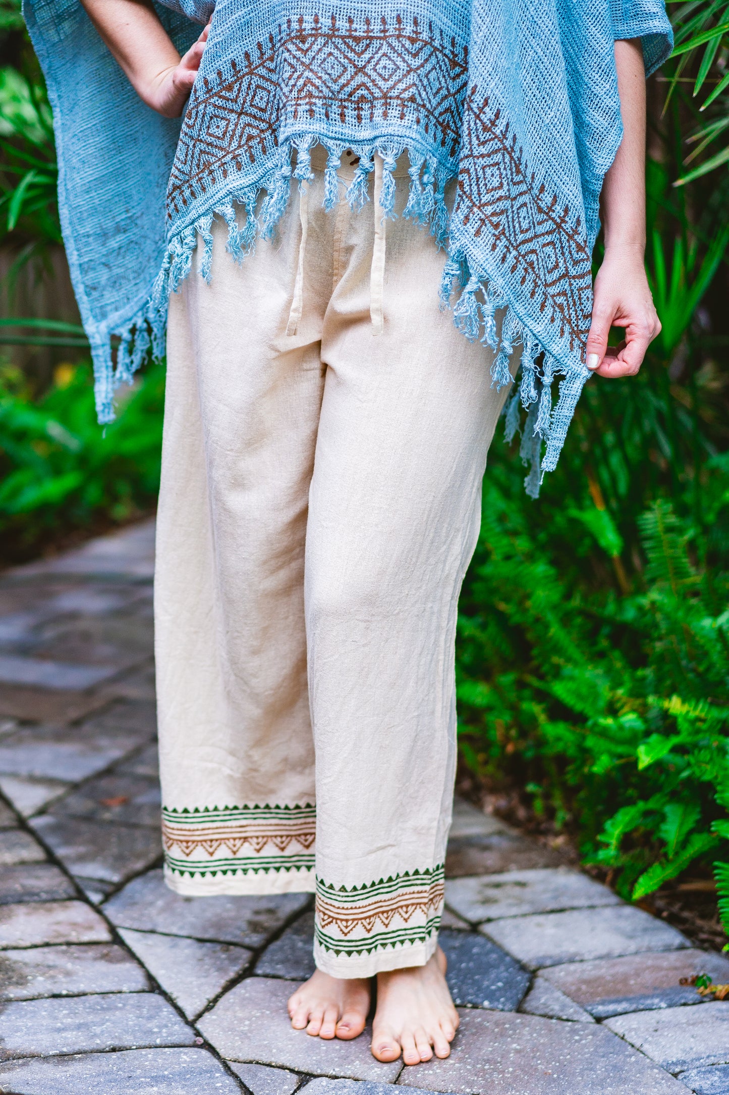 Desert Rose Block Print Pants