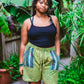 Cotton Drawstring Shorts with Gheri Pockets