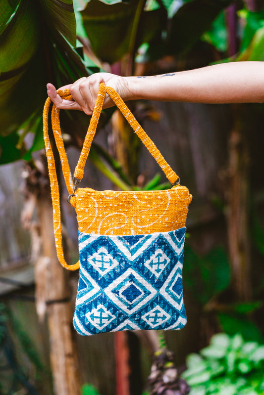 Block Print Passport Bag