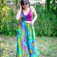 Tie Dyed Rayon Wide-Leg Pants