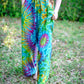 Tie Dyed Rayon Wide-Leg Pants