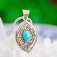Sterling Silver Special Jayli work Gemstone Pendant