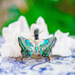 Inlaid Gemstone Butterfly Pendants by David Freeland