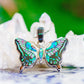 Inlaid Gemstone Butterfly Pendants by David Freeland