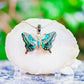 Inlaid Gemstone Butterfly Pendants by David Freeland