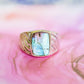 Sterling Silver Gemstone Wave Design Rings