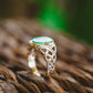 Sterling Silver Celtic Knot Gemstone Rings