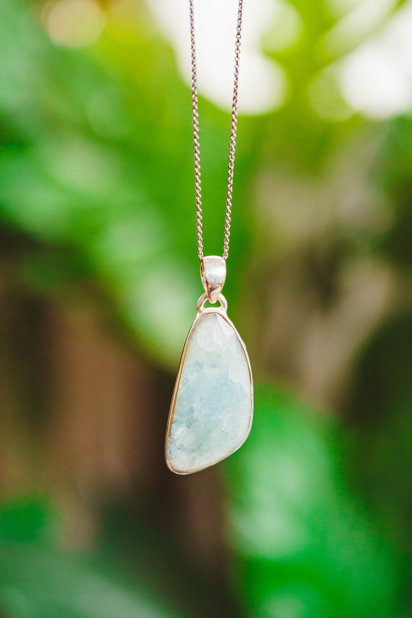 Sterling Silver Aquamarine Pendants