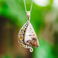 Silver Astrophyllite & Gemstone Pendants
