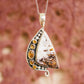 Silver Astrophyllite & Gemstone Pendants