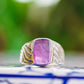 Sterling Silver Gemstone Wave Design Rings