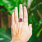 Sterling Silver Gemstone Wave Design Rings