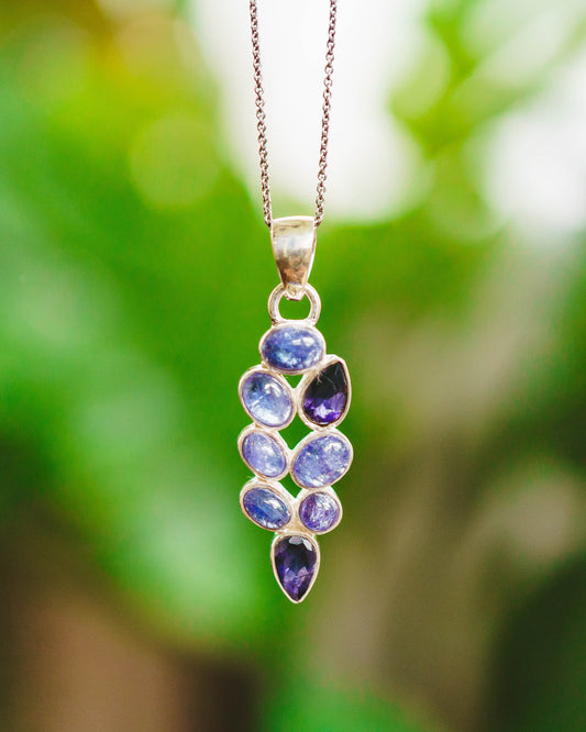 Sterling Silver Tanzanite Pendants