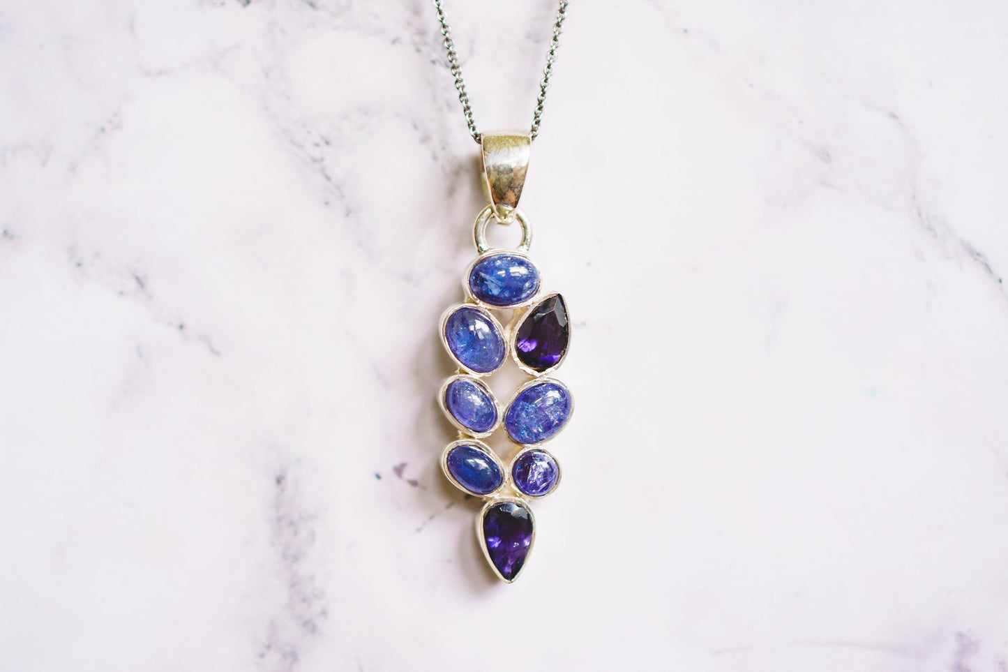 Sterling Silver Tanzanite Pendants