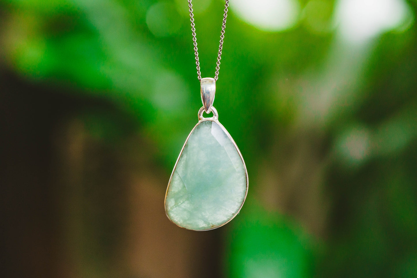 Sterling Silver Aquamarine Pendants