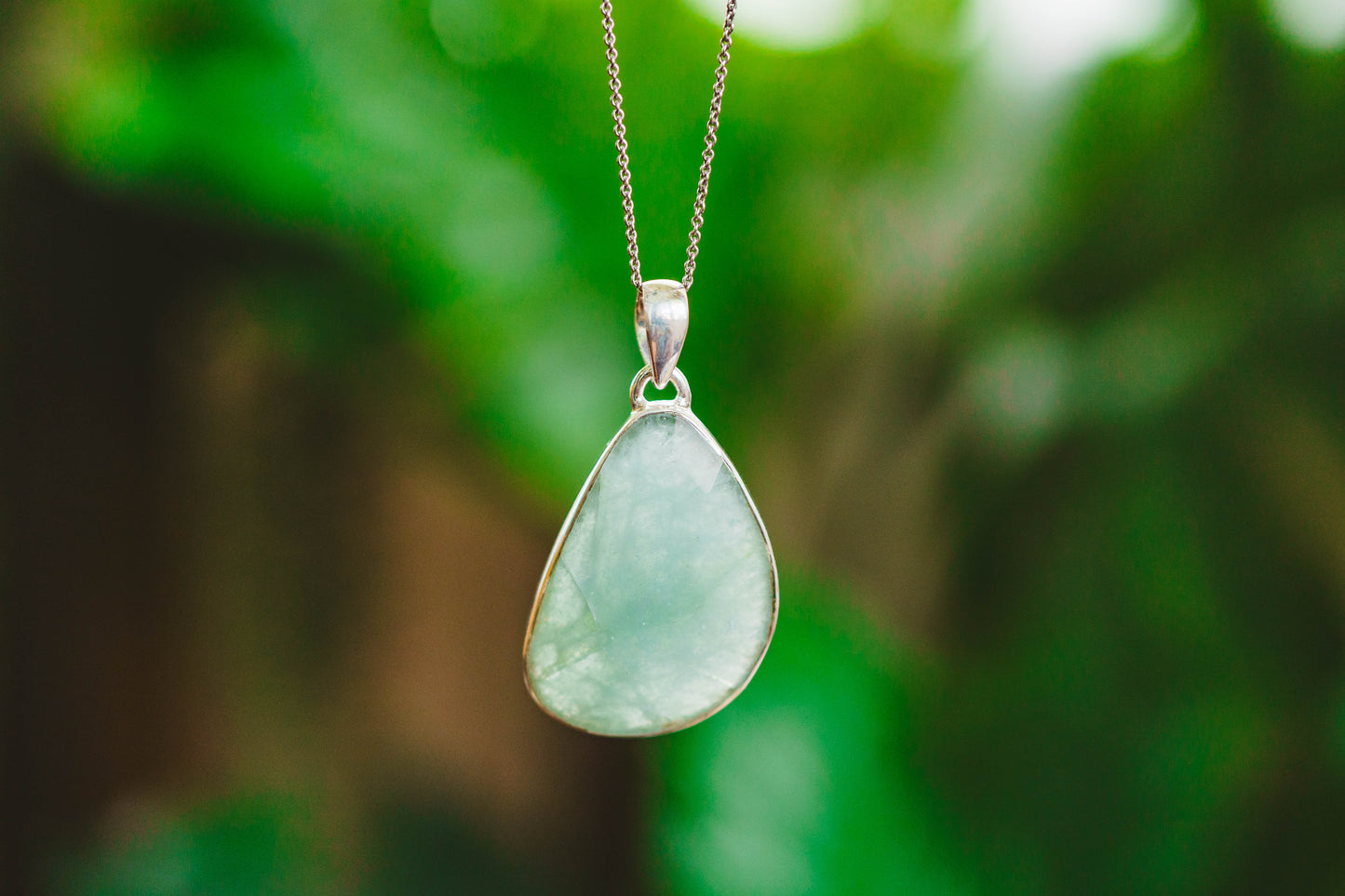 Sterling Silver Aquamarine Pendants