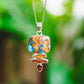 Spiny Oyster Shell Turquoise Pendants