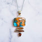 Spiny Oyster Shell Turquoise Pendants
