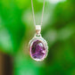 Sterling Silver Teardrop Amethyst Pendants