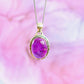 Sterling Silver Teardrop Amethyst Pendants