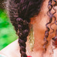 Leather Feather Earrings