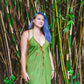 Tie Dyed Striped Slit Sundress
