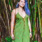 Tie Dyed Striped Slit Sundress