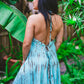 Tie Dyed Striped Slit Sundress