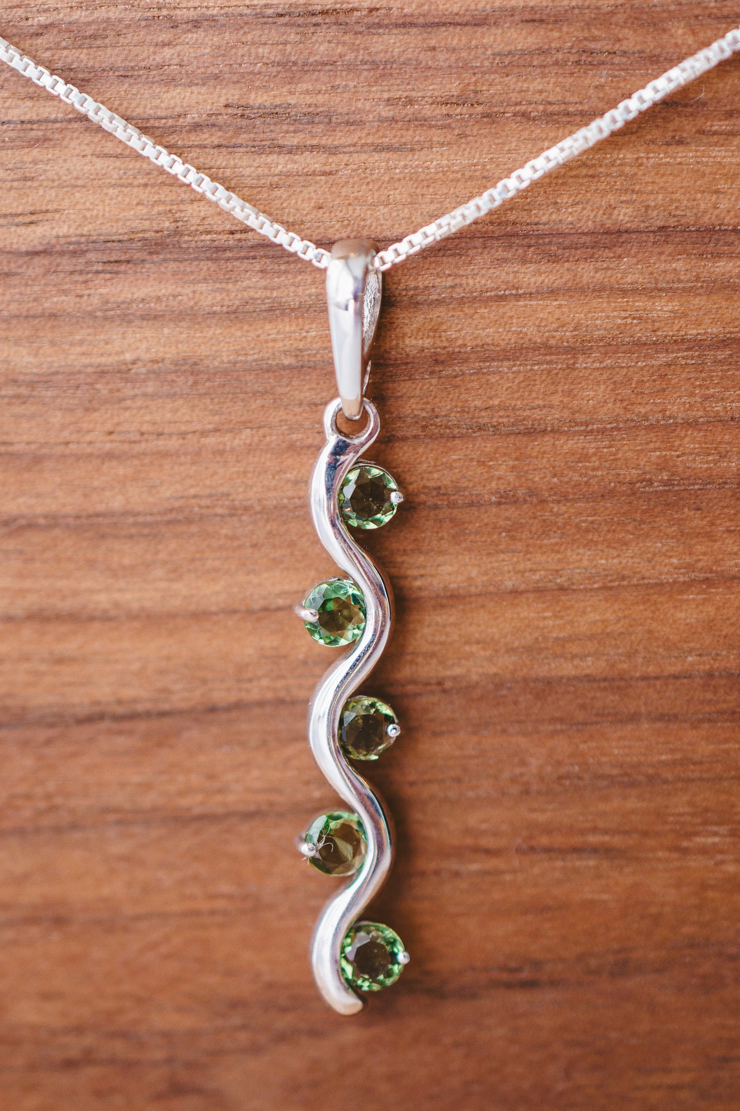 Moldavite Vine Pendant