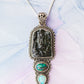 Ganesh Moldavite & Opal Pendants