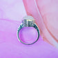 Sterling Silver Moonstone Royal Ring