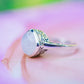 Sterling Silver Moonstone Royal Ring